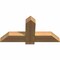 Ekena Millwork Eugene Smooth Timber Gable Bracket, Western Red Cedar, 36"W x 18"H x 3 1/2"D x 5 1/2"F, 12/12 Pitch GBW036X18X0406EUG00SWR - alternate 3